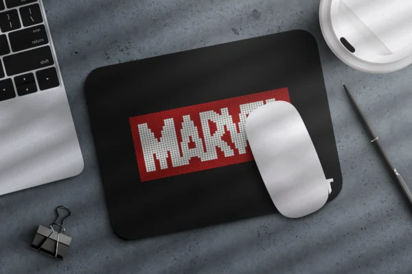 Marvel Pixel Red Black Small Mousepad