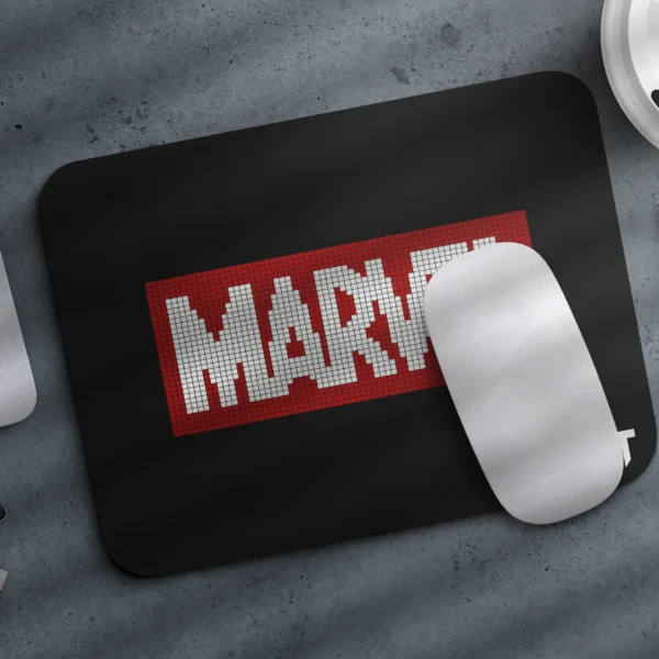 Marvel Pixel Red Black Small Mousepad