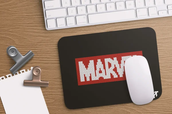 Marvel Pixel Red Black Small Mousepad