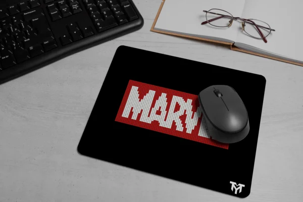 Marvel Pixel Red Black Small Mousepad