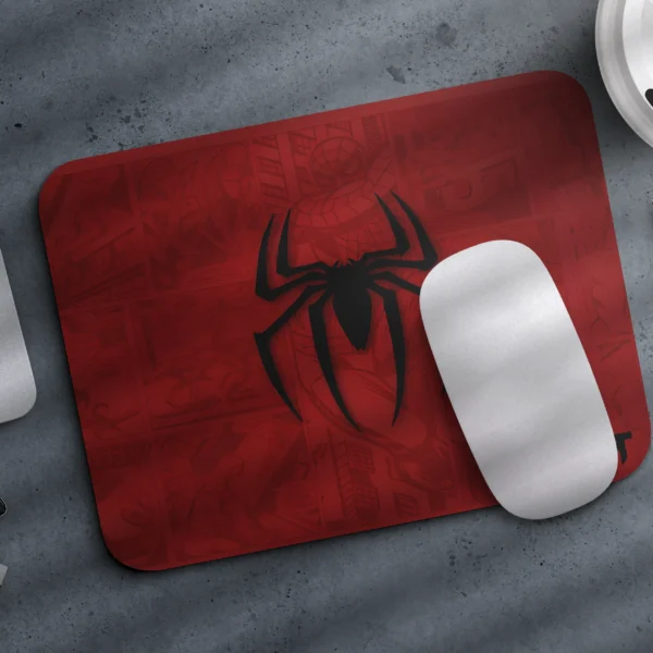 Spider Comic Red Small Mousepad