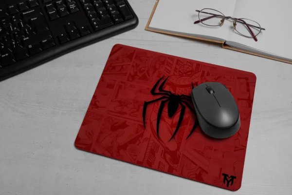 Spider Comic Red Small Mousepad