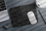 Contour Black Small Mousepad