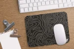 Contour Black Small Mousepad