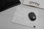 Contour White Small Mousepad